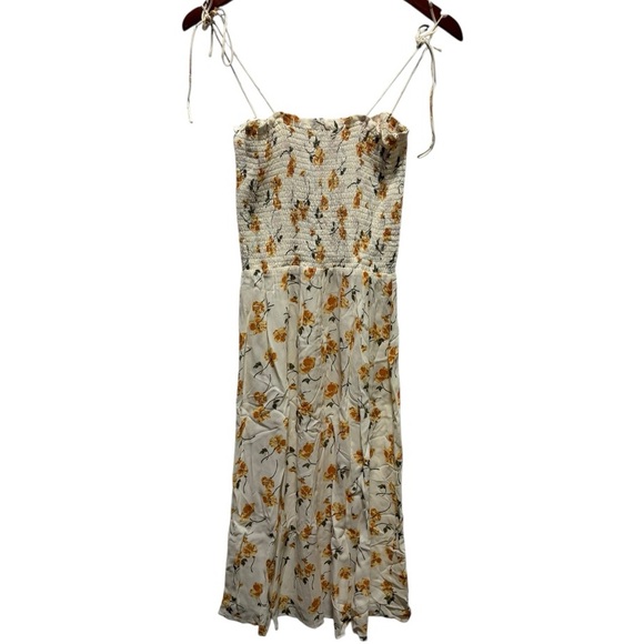 NWT Reformation Sable Midi Dress Floral Cream S - Picture 11 of 11